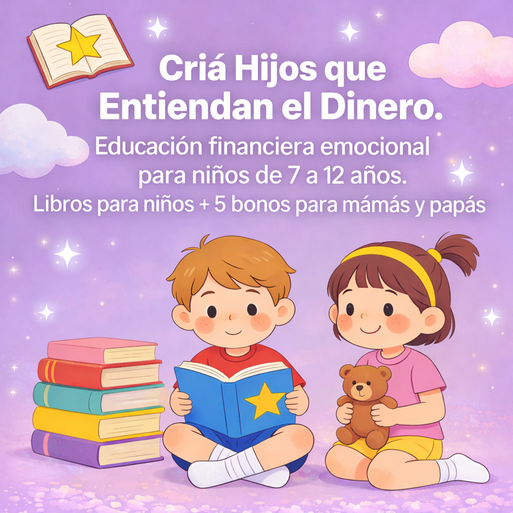 Cría Hijos que Entienden el Dinero  Incluye libros para niños + 5 bonos para mamás y papás