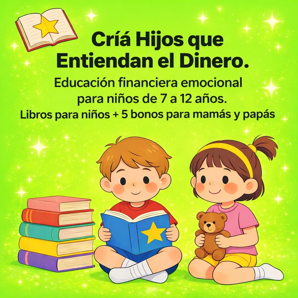 Cría Hijos que Entienden el Dinero  Incluye libros para niños + 5 bonos para mamás y papás
